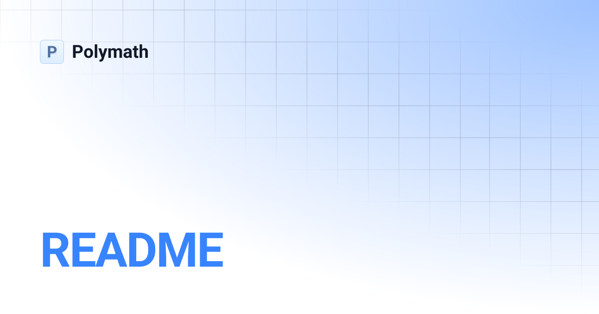 README | dev-2.2.0 | Polymath